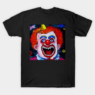 Horror Clown Expressionist Painting T-Shirt